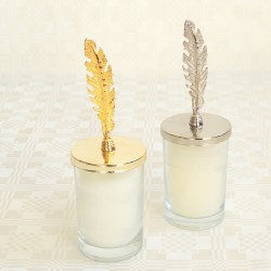 Shot Orta Boy Tüy Tepeli Bardak Mum