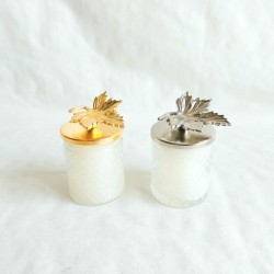 Baklava Desen Mum Çınar Yaprağı